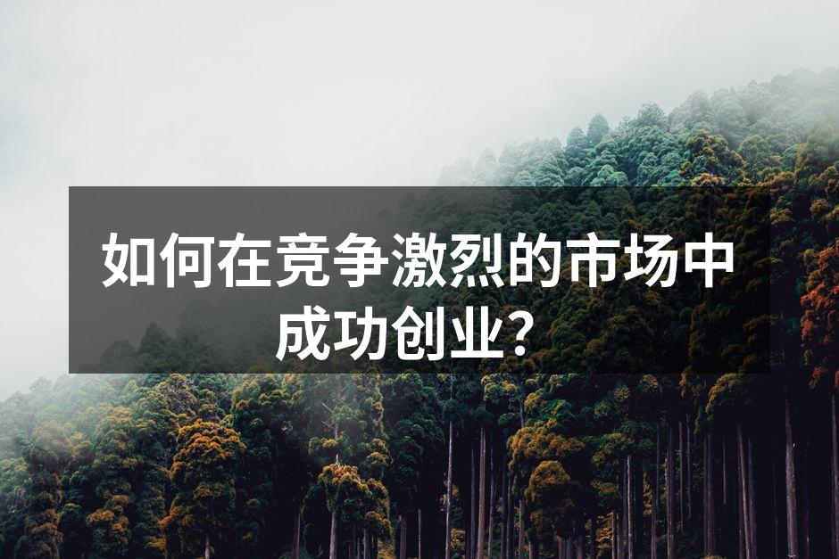 如何在竞争激烈的市场中成功创业？